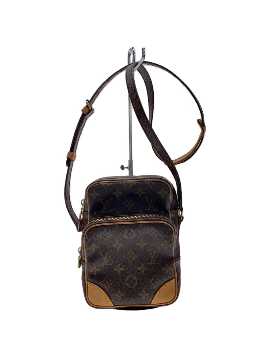 楽天2nd STREET 楽天市場店【中古】LOUIS VUITTON◆留め具に錆び有/シミ有アマゾン_モノグラム・キャンバス_BRW/PVC/BRW/総柄【バッグ】