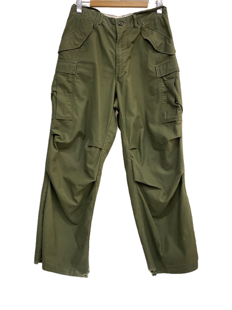 【中古】US.ARMY◆M-65/初期/カーゴパンツ/SCOVILLジップ/コットン/KHK【メンズウェア】