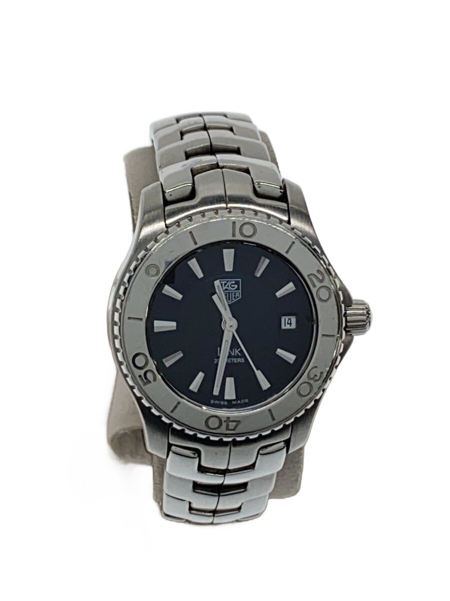 Tag Heuer - 【中古】TAGHeuer◆クォーツ腕時計/アナログ/--/BLK/SLV/WJ1314【服飾雑貨他】