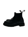 【中古】Dr.Martens◆サイドゴアブーツ/38/BLK/レザー/2976【シューズ】