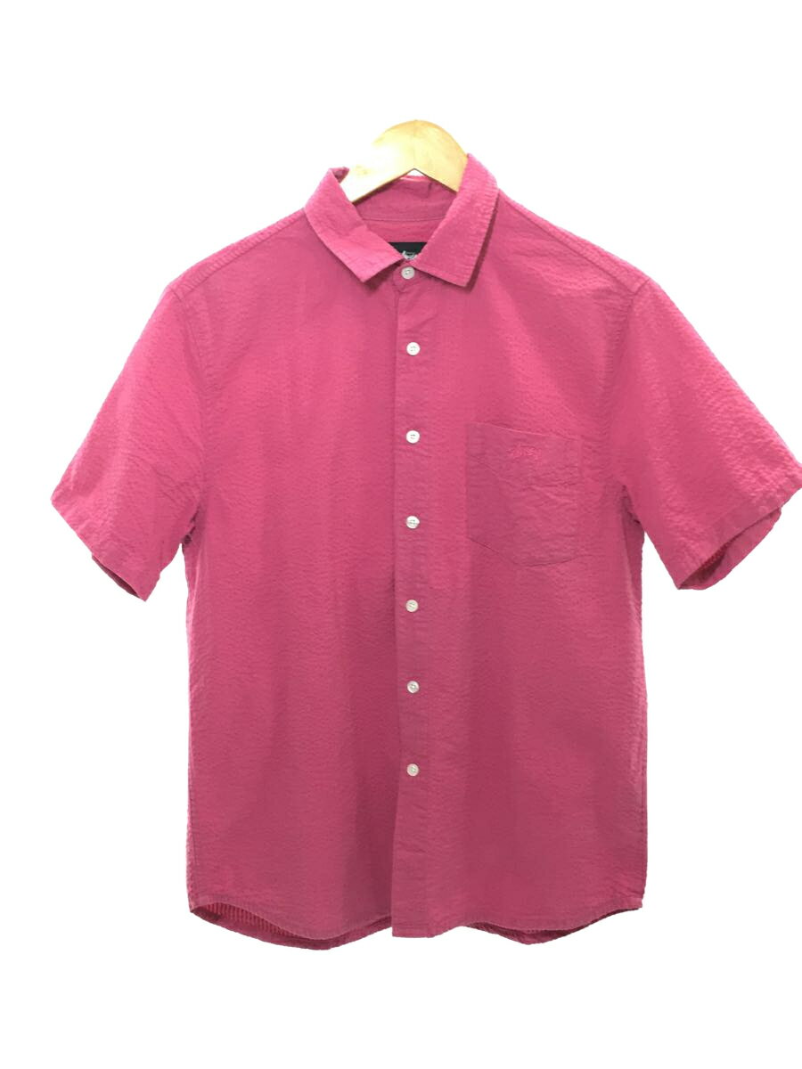 【中古】STUSSY◆シアサッカーシャツ