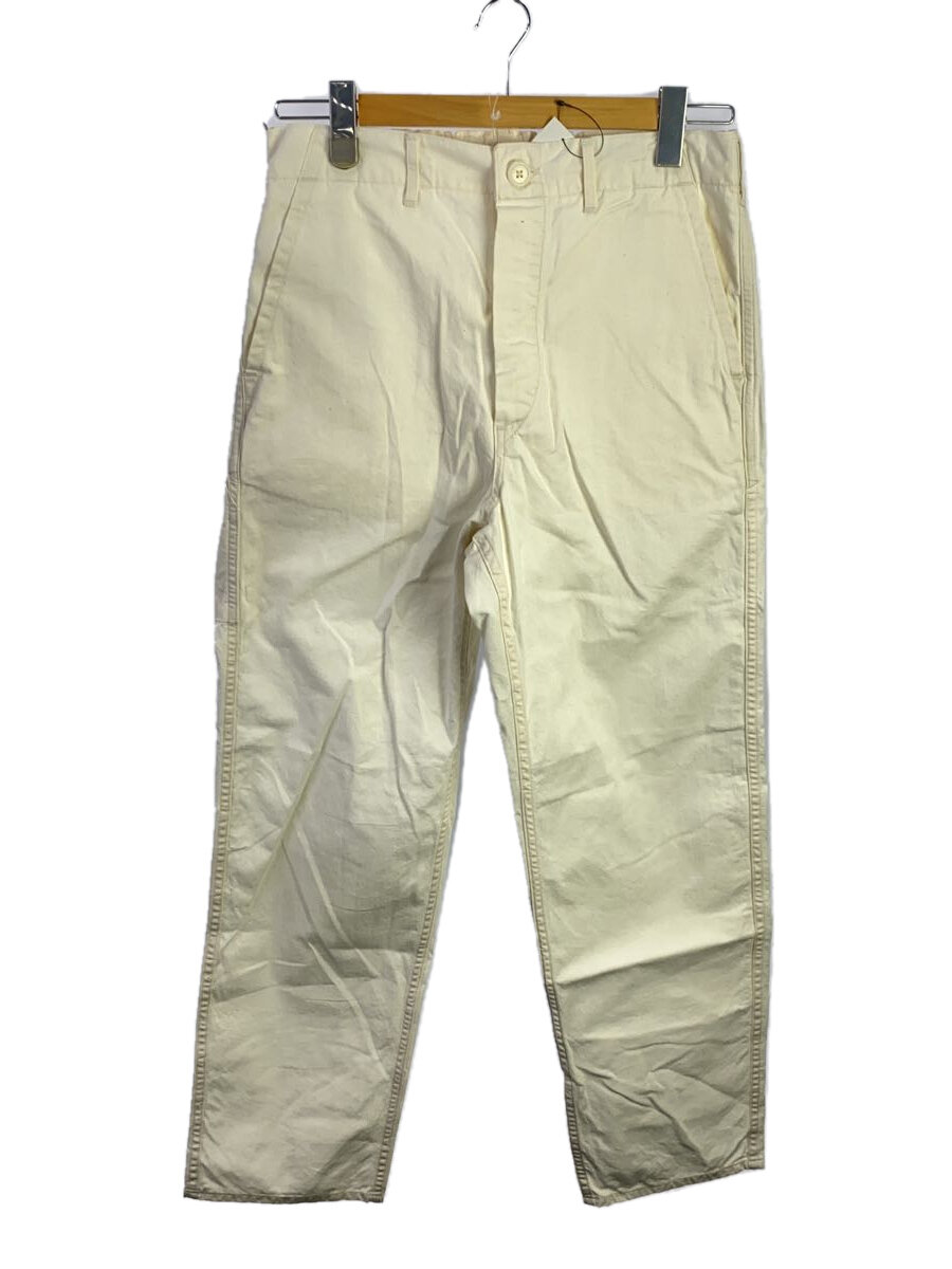【中古】orSlow◆ストレートパンツ/M/コットン/ホワイト/03-5000-66【メンズウェア】