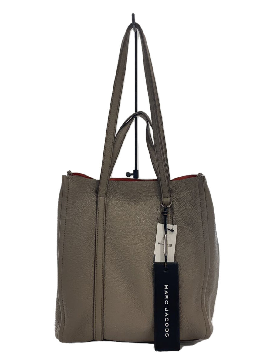 【中古】MARC JACOBS◆トートバッグ/レザー/BEG/M0014489【バッグ】