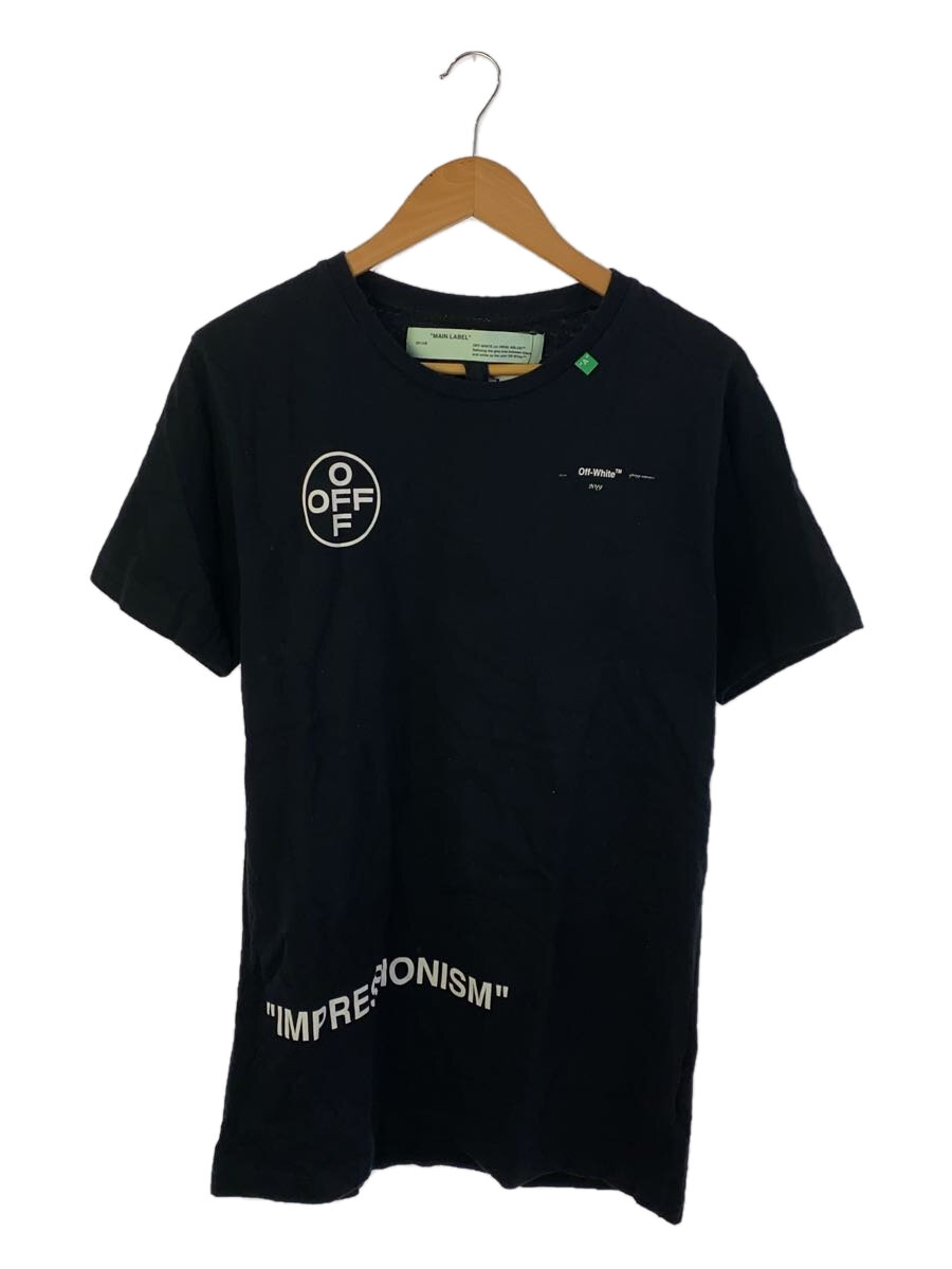 【中古】OFF-WHITE◆Tシャツ/M/コットン/BLK/OMAA027R19185015【メンズウェア】