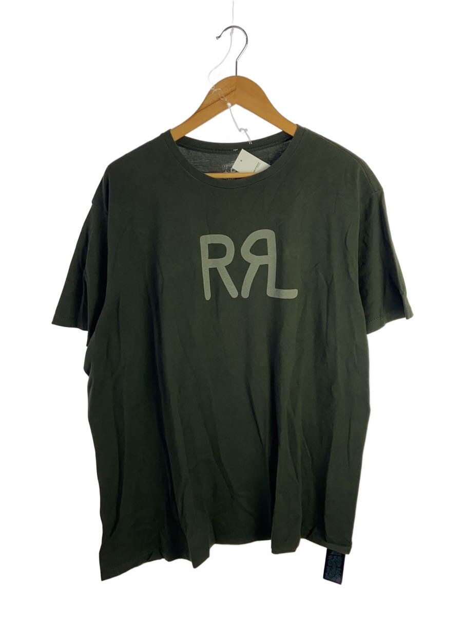 【中古】RRL◆Tシャツ/XXL/コットン/GRN/プリント【メンズウェア】