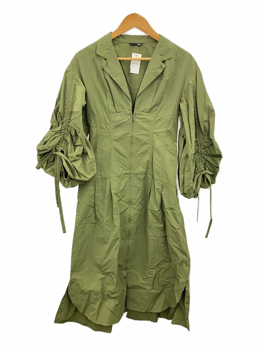 【中古】styling7分袖ワンピース/0/ナイロン/KHK/無地/16WF0224069【レディースウェア】