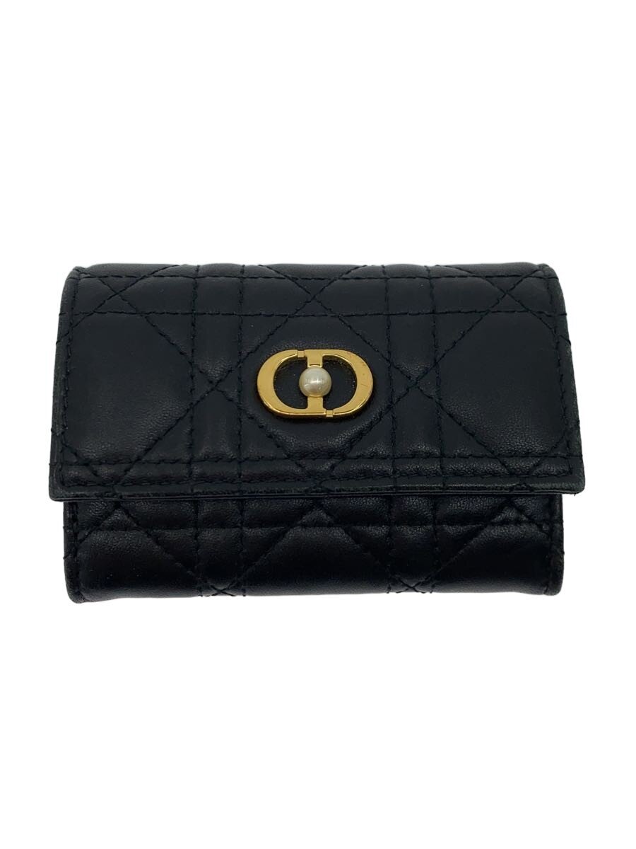【中古】Christian Dior◆Jolie Glycine/コンパクトウォレット/2つ折り財布/ブラック/レディース//【服飾雑貨他】