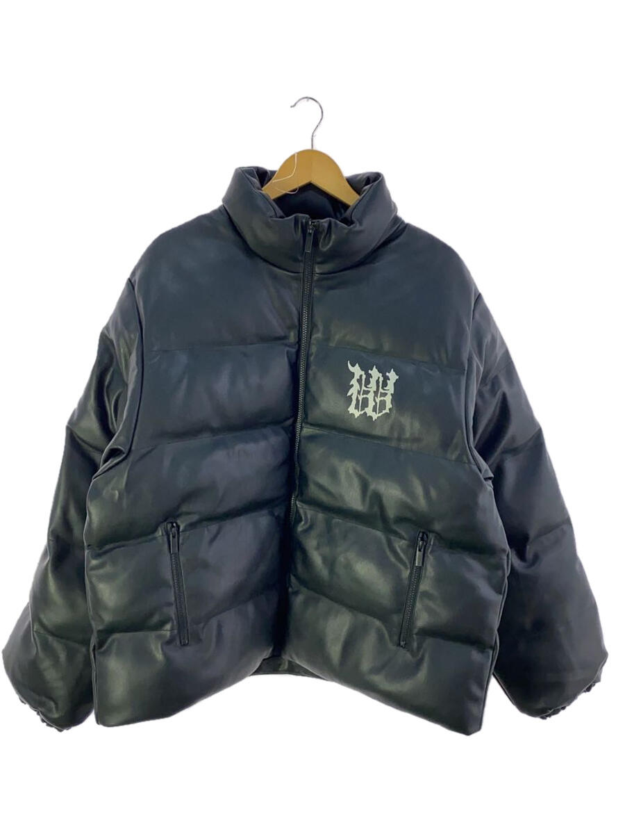 【中古】wastedparis◆PUFFER JACKET GUARDIAN/中綿ジャケット/M/ポリエステル/BLK【メンズウェア】