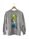 【中古】ICE CREAM◆スウェット/S/コットン/GRY/ICJP225SK003【メンズウェア】