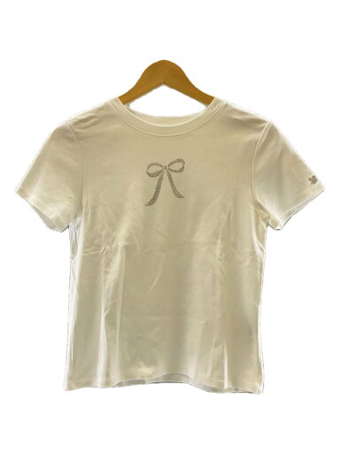 【中古】SNIDEL◆Tシャツ/FREE/コットン/WHT/SWCT242205【レディースウェア】 【中古】SNIDEL◆Tシャツ/FREE/コットン/WHT/SWCT242205【レディースウェア】