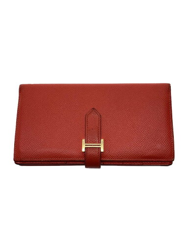 【中古】HERMES◆ベアン/長財布/レザー/PNK/レディース【服飾雑貨他】 【中古】HERMES◆ベアン/長財布/レザー/PNK/レディース【服飾雑貨他】