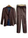 【中古】Jean Paul GAULTIER CLASSIQUE◆ドッキングジャケット/スラックスパンツ/セットアップ/40/ウール/ブラウン/445908//...
