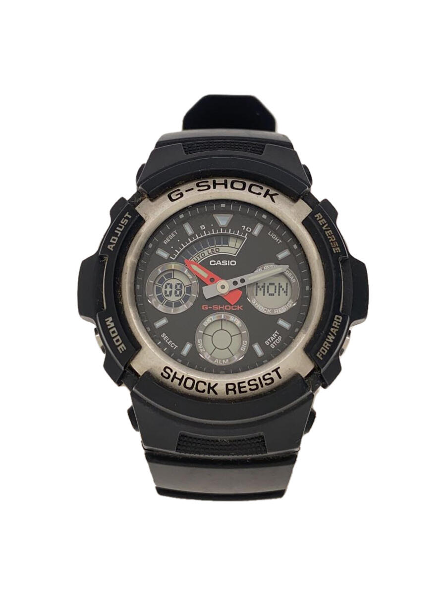 【中古】CASIO◆クォーツ腕時計・G-SHOCK/デジアナ/BLK【服飾雑貨他】