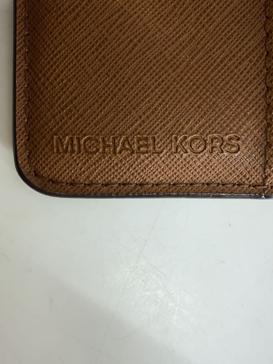 【中古】MICHAEL KORS◆2つ折り財布/--/BEG/レディース/nb-1902【服飾雑貨他】