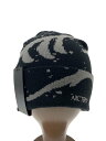 【中古】ARC’TERYX◆ニットキャップ/FREE/ポリエステル/ブラック/総柄/メンズ/GROTTO TOQUE【服飾雑貨他】