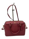【中古】COACH◆ベネット・ミニ・サッチェル_ピンク/レザー/PNK/無地/ショルダーバッグ/ハンドバック【バッグ】