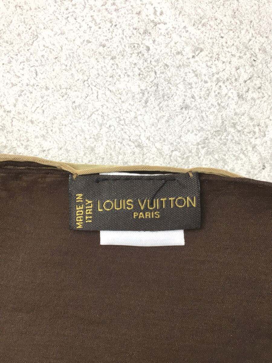 【中古】LOUIS VUITTON◆ストール/シルク/BRW/総柄/レディース【服飾雑貨他】 2