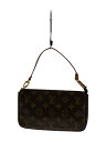 【中古】LOUIS VUITTON◆2)ポシェット・アクセソワール_モノグラム・キャンバス_BRW/PVC/BRW【バッグ】