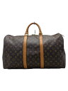 【中古】LOUIS VUITTON◆キーポル50_モノグラム・キャンバス_BRW/PVC/BRW【バッグ】