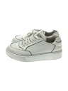 【中古】PRADA◆ヴィテロモンタナ/ローカットスニーカー/UK6.5/WHT/4E3453【シューズ】