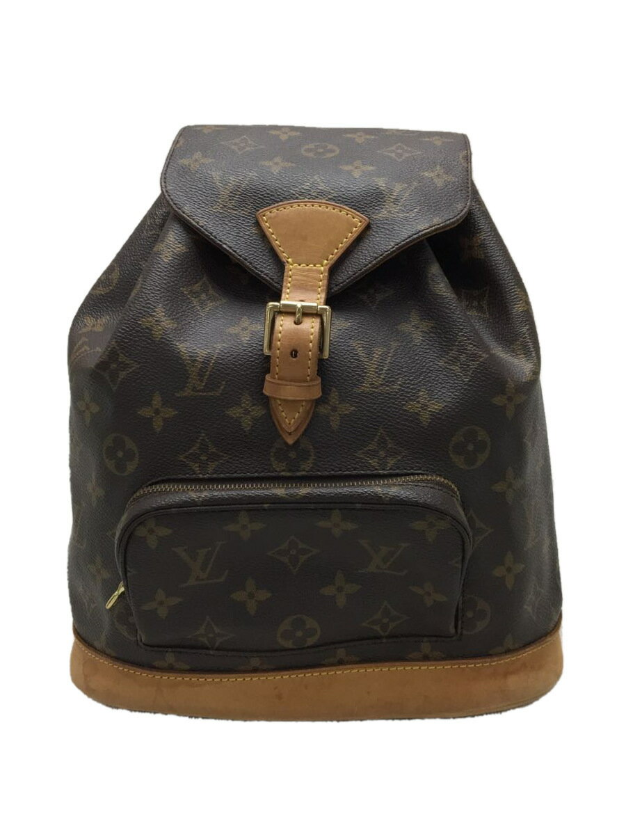 【中古】LOUIS VUITTON◆モンスリMM_モノグラム・キャンバス_BRW/PVC/BRW/SP0938【バッグ】