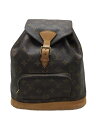 【中古】LOUIS VUITTON◆モンスリMM_モノグラム・キャンバス_BRW/PVC/BRW/SP0938【バッグ】