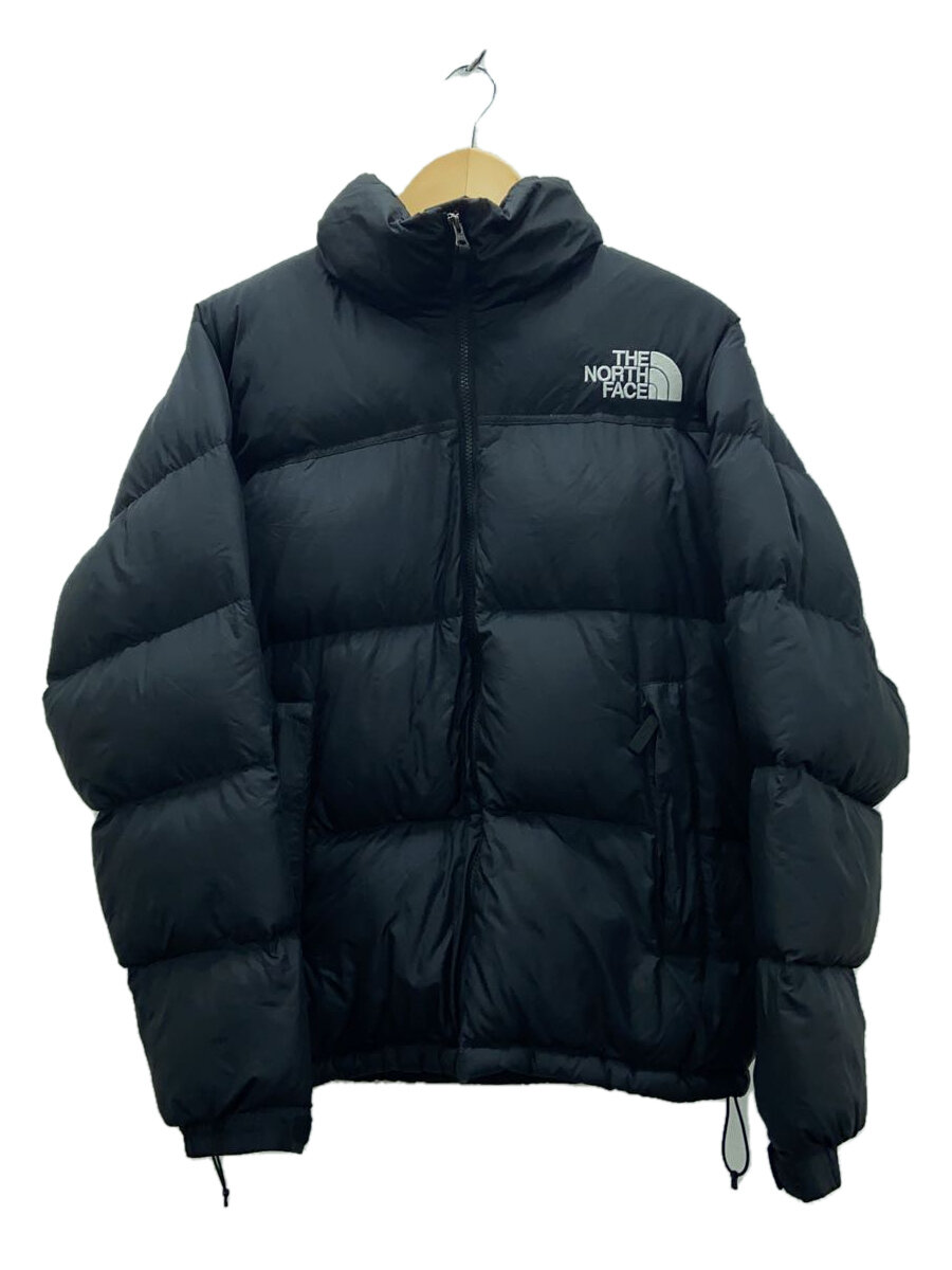 【中古】THE NORTH FACE◆NUPTSE JACKET_ヌプシジャケット/M/ナイロン/BLK【メンズウェア】