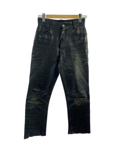 【中古】VANSON◆ボトム/28/レザー/BLK/無地【メンズウェア】 【中古】VANSON◆ボトム/28/レザー/BLK/無地【メンズウェア】