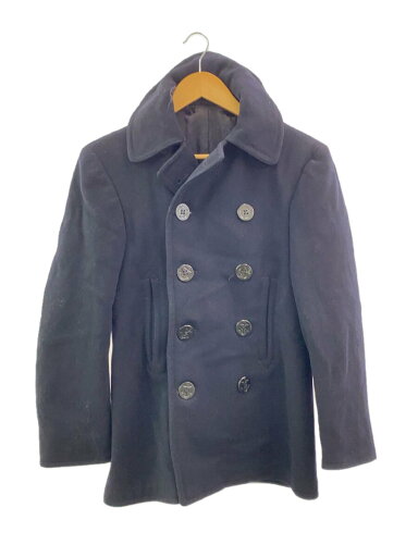 【中古】US.NAVY◆50s/スレキコーデュロイ/10ピーコート/ボタン/ウール/NVY【メンズウェア】 【中古】US.NAVY◆50s/スレキコーデュロイ/10ピーコート/ボタン/ウール/NVY【メンズウェア】