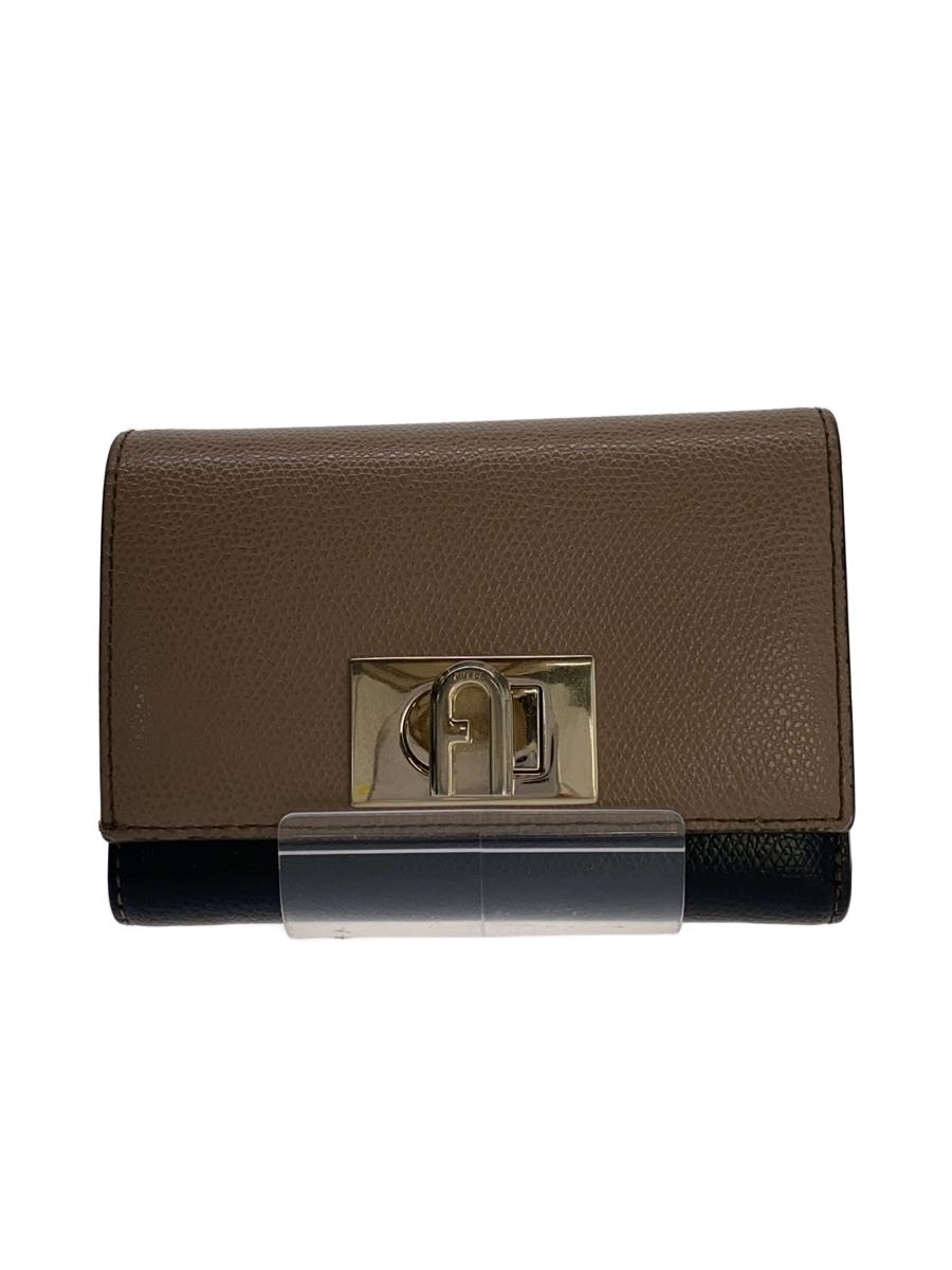 【中古】FURLA◆3つ折り財布/レザー/B