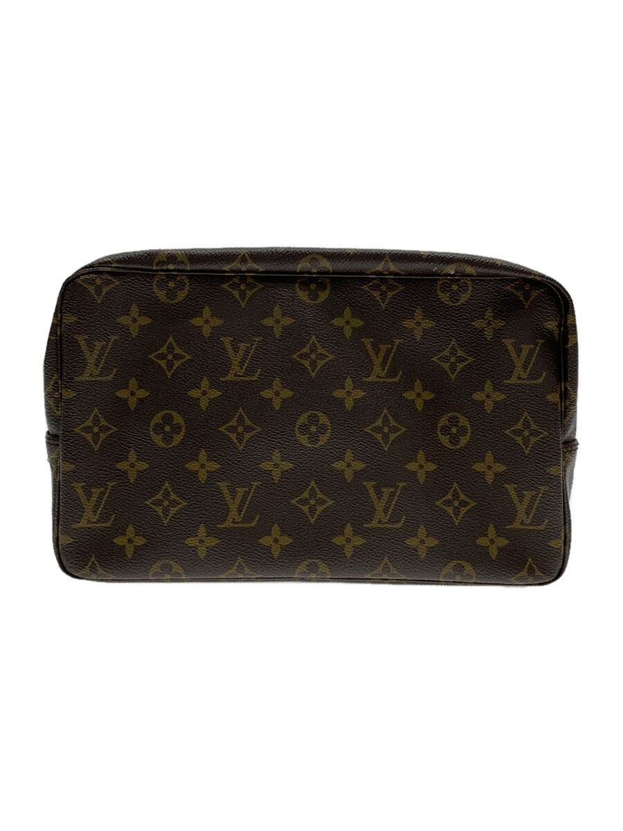 【中古】LOUIS VUITTON◆トゥルース・トワレット28_モノグラム・キャンバス_BRW/PVC/BRW【バッグ】