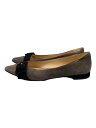 【中古】FABIO RUSCONI◆フラットパンプス/38/GRY/スウェード/F-5617【シューズ】(4)