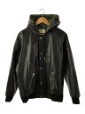 【中古】CELINE◆レザージャケット・ブルゾン/44/レザー/BLK/2E976195O【メンズウェア】