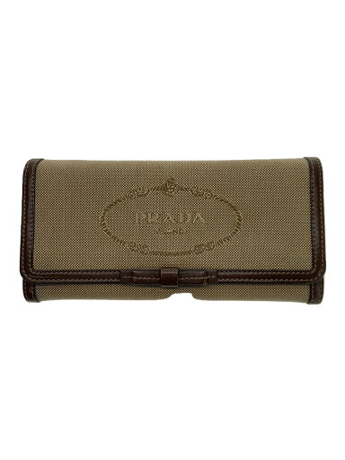 【中古】PRADA◆長財布/--/BEG/無地/メンズ//【服飾雑貨他】 【中古】PRADA◆長財布/--/BEG/無地/メンズ//【服飾雑貨他】