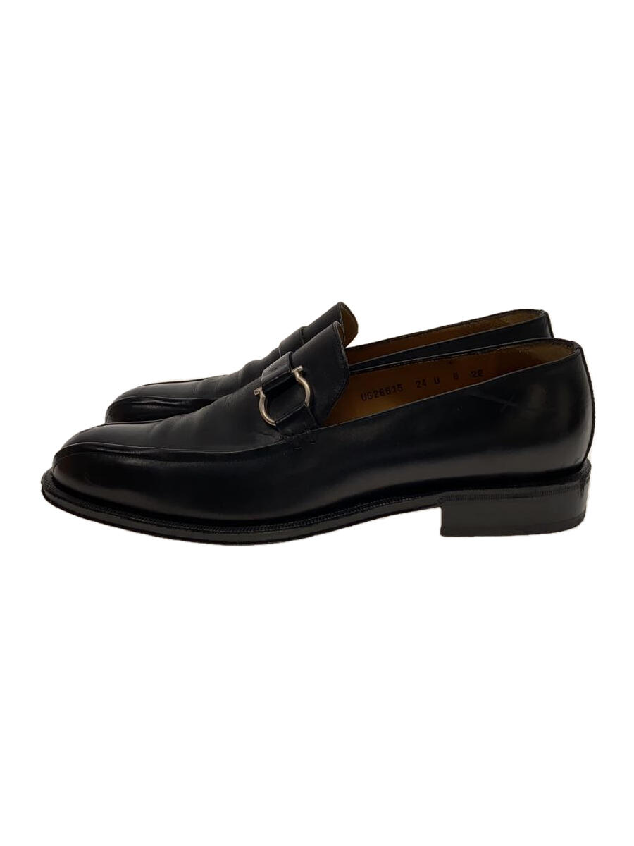 【中古】Salvatore Ferragamo◆ローファー/US6.5/BLK/レザー/UG26615【シューズ】