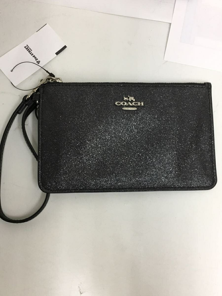 【中古】COACH◆ラメグリッターポーチケースバッグ【バッグ】