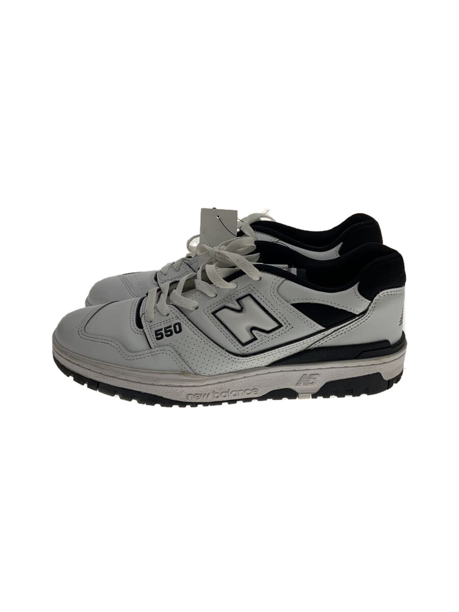 【中古】NEW BALANCE◆BB550/ホワイト/27.5cm/WHT【シューズ】
