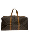 【中古】LOUIS VUITTON◆サック・スプール55_モノグラム・キャンバス_BRW/PVC/BRW【バッグ】