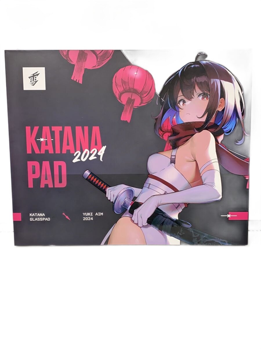 【中古】Yuki Aim Glass Mousepad Katana/パソコン周辺機器/マウスパッド【パソコン】