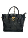 【中古】MICHAEL KORS◆ショルダーバッグ/レザー/BLK/無地【バッグ】