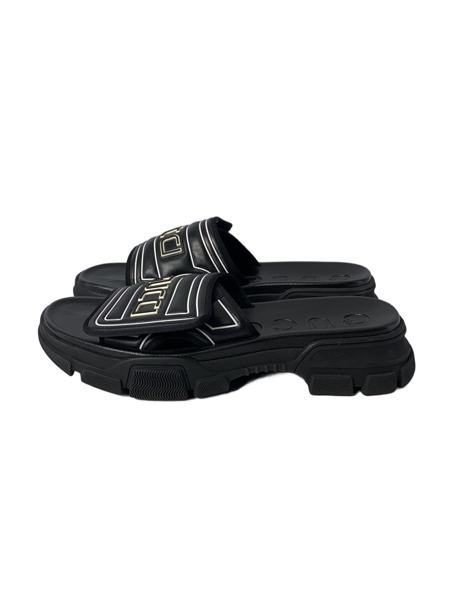 【中古】GUCCI◆シャワーサンダル/サンダル/--/BLK/574985【シューズ】