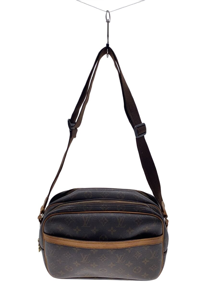 LOUIS VUITTON - 【中古】LOUIS VUITTON◆リポーターPM_モノグラム・キャンバス/PVC/BRW//【バッグ】