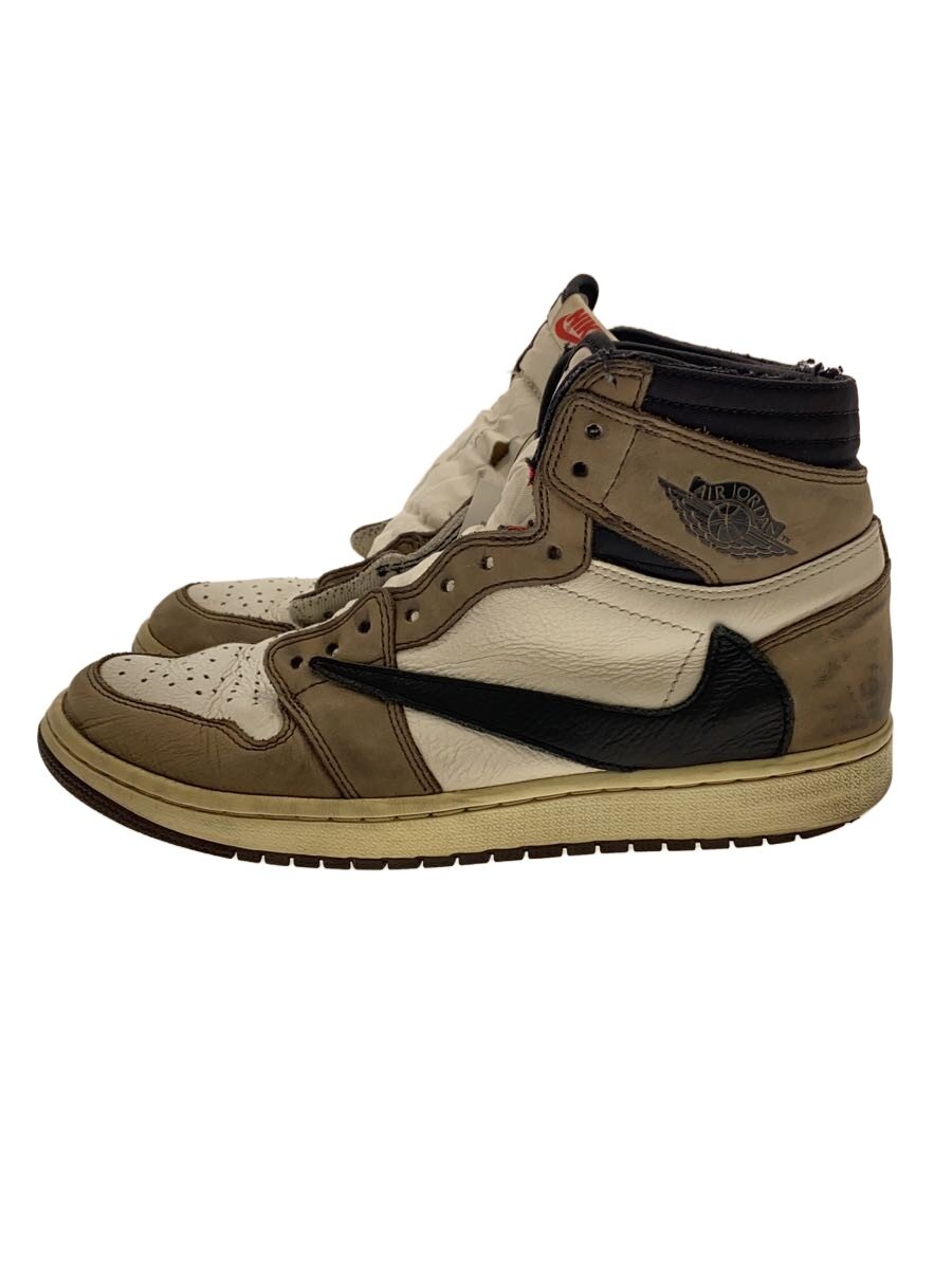NIKE◆AIR JORDAN 1 HIGH OG TS SP/エアジョーダン1ハイ/ホワイト/CD4487-100/26.5