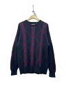 【中古】claiborne◆ニット・セーター(厚手)/XL/コットン/PUP/総柄【メンズウェア】(4)