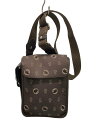 【中古】HUNTING WORLD◆ショルダーバッグ/キャンバス/GRY/総柄【バッグ】