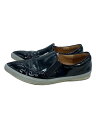 【中古】LANVIN◆ローカットスニーカー/--/BLK/エナメル【シューズ】(4)
