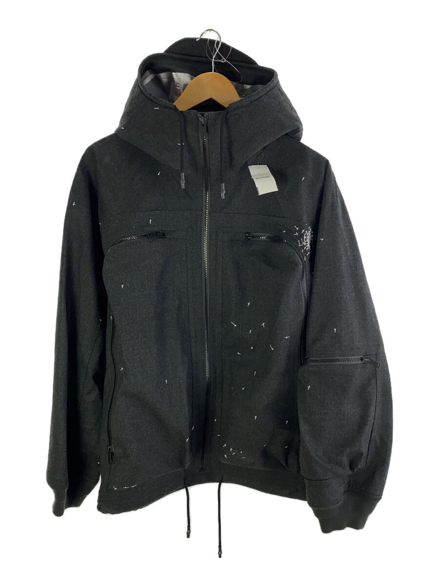 【中古】UNDERCOVER◆ジップパーカー/3/ウール/BLK/UC2D4206【メンズウェア】