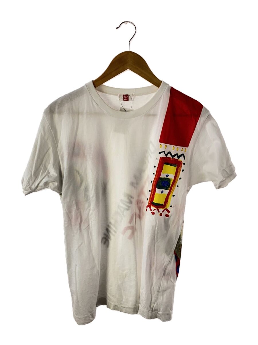 BANDAI◆Tシャツ/DREAM MACHINE STAFF/コットン/WHT