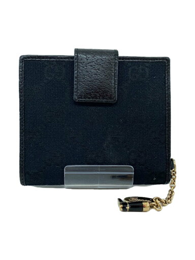 【中古】GUCCI◆GGロゴ/2つ折り財布/キャンバス/BLK/レディース/154181【服飾雑貨他】 【中古】GUCCI◆GGロゴ/2つ折り財布/キャンバス/BLK/レディース/154181【服飾雑貨他】