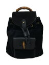 【中古】GUCCI◆リュック/スウェード/BLK/003・1956・0030【バッグ】